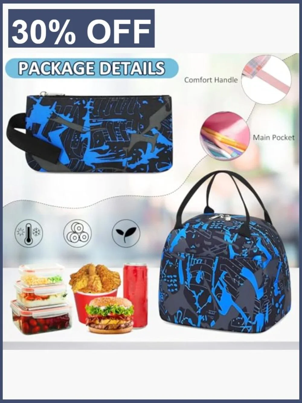 4 Piece Gamer Boys Backpack Set with Lunch Box & Pencil Case Large 18 inch
